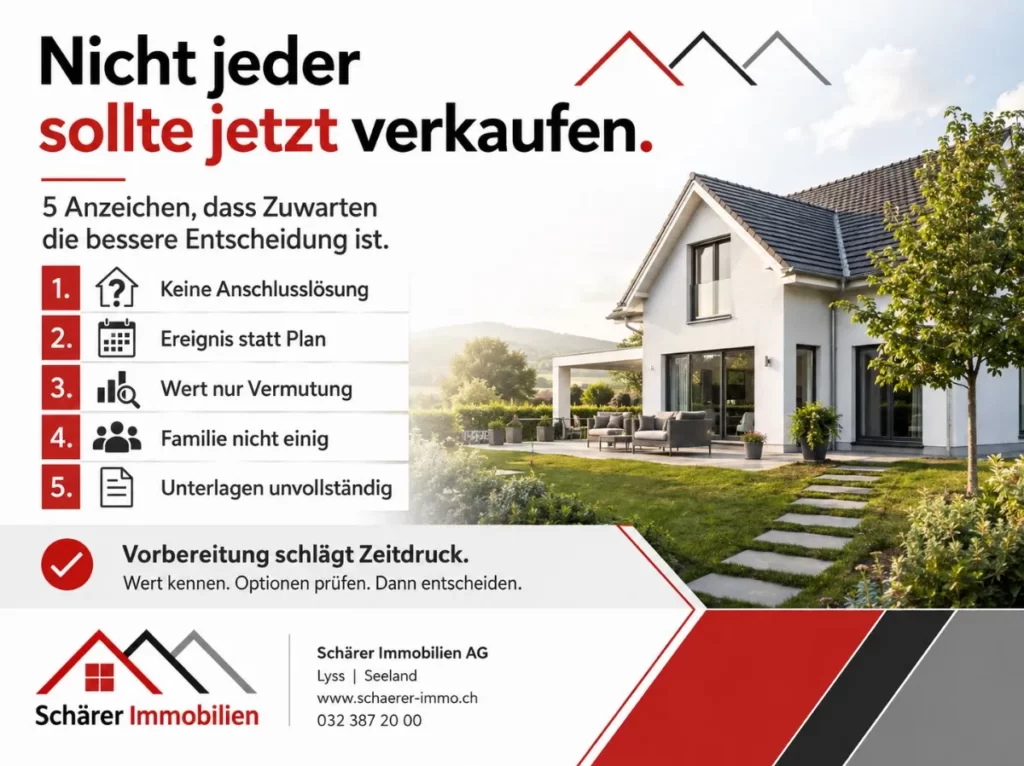 Grafik: Nicht jeder sollte jetzt verkaufen – 5 Anzeichen, dass Zuwarten die bessere Entscheidung ist