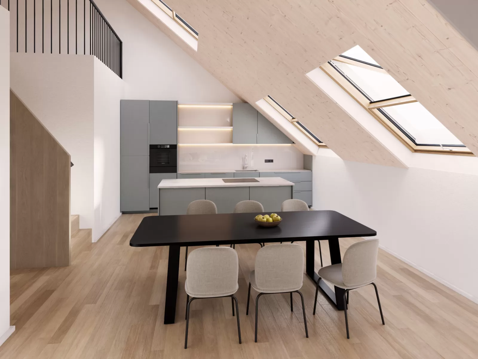 Daheim im Oberdorf - neue 4.5 Zimmer Eigentumswohnung aus Holz und Lehm und mit Garten – Bild 1