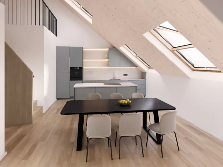 Daheim im Oberdorf - neue 4.5 Zimmer Eigentumswohnung aus Holz und Lehm und mit Garten – Bild 1