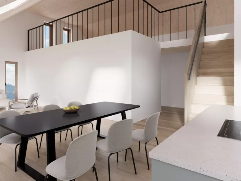 Daheim im Oberdorf - neue 4.5 Zimmer Eigentumswohnung aus Holz und Lehm und mit Garten – Bild 4